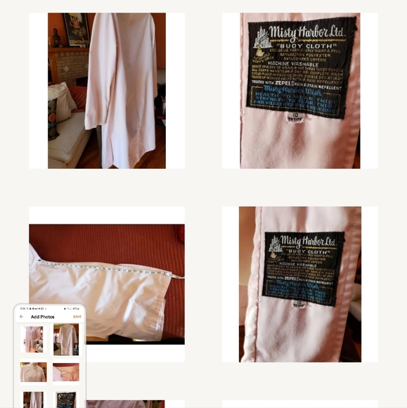 Pink Misty Harbor Trench Coat 10 P - Picture 8 of 10